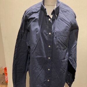 Eddie Bauer Blue Casual Button Down Shirt